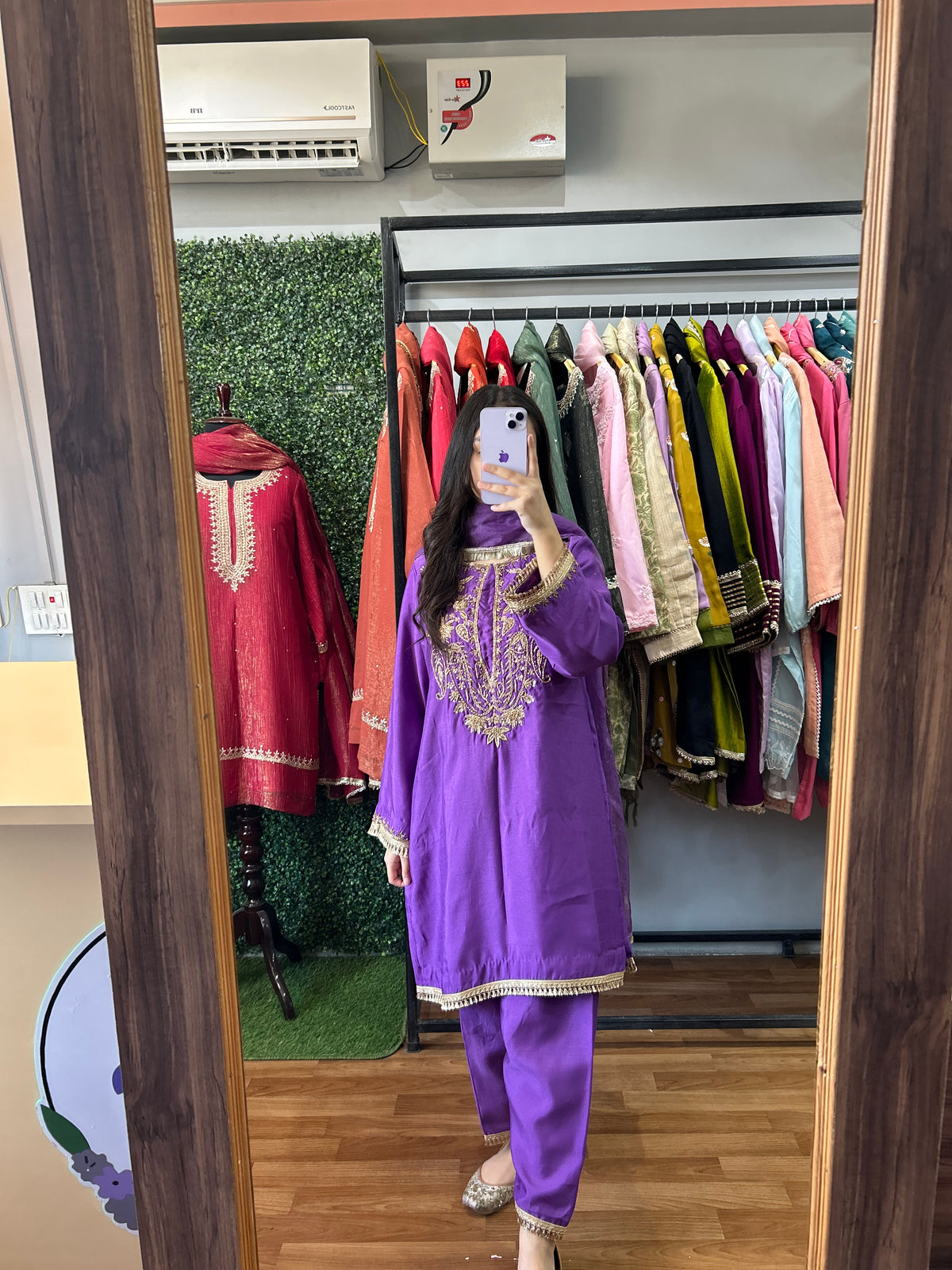 Royal Purple Handwork 3-Peice Suit
