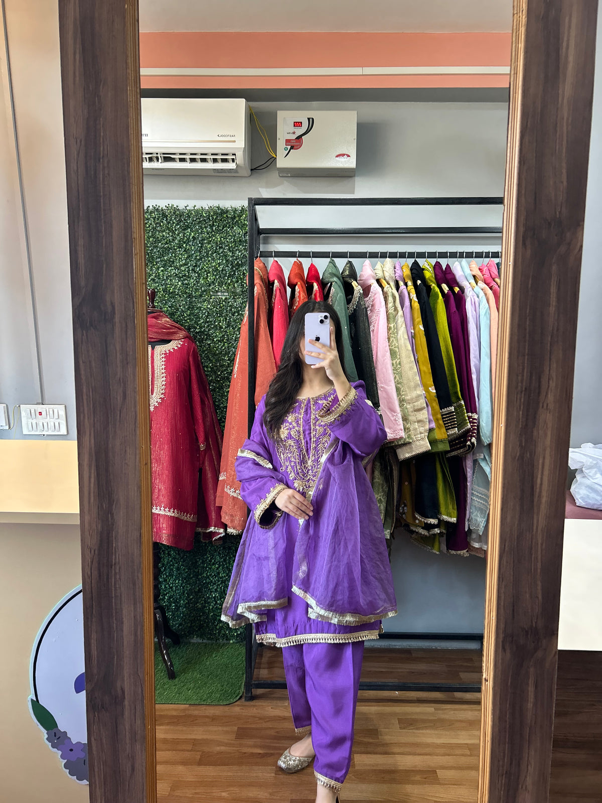 Royal Purple Handwork 3-Peice Suit