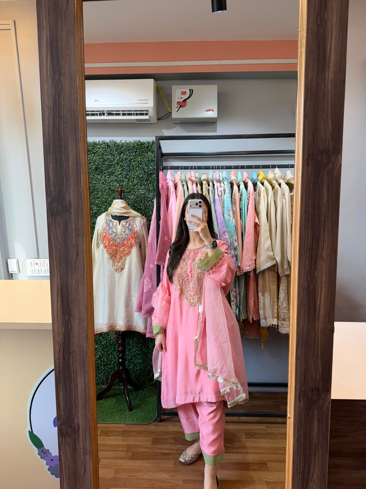 Rose PInk Handwork 3-Peice Suit
