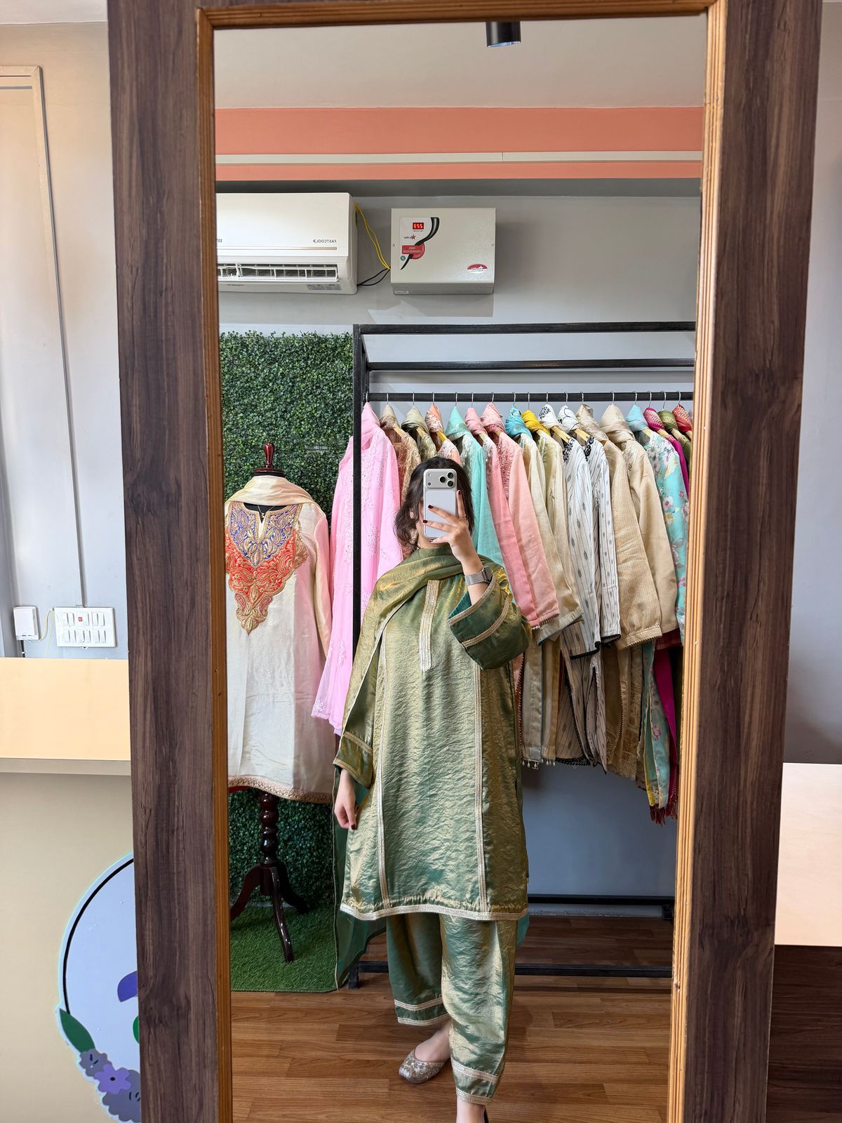 Sage Green Farshi Salwar Set